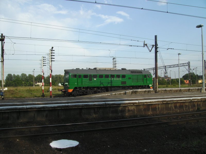 Eine ST44 im Bahnhof Tarnowskie Gory! 