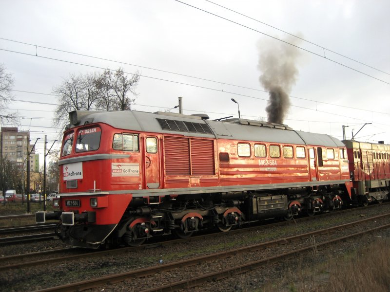 M62-584 am 16.12.2008 in Zawiercie.  