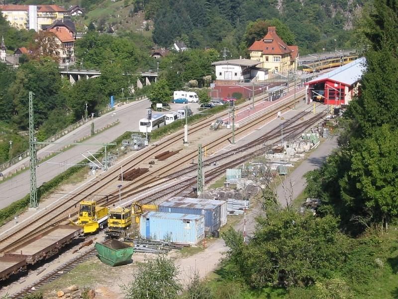 Forbach railway station (Black Forest) on 09/23/2005. This station is