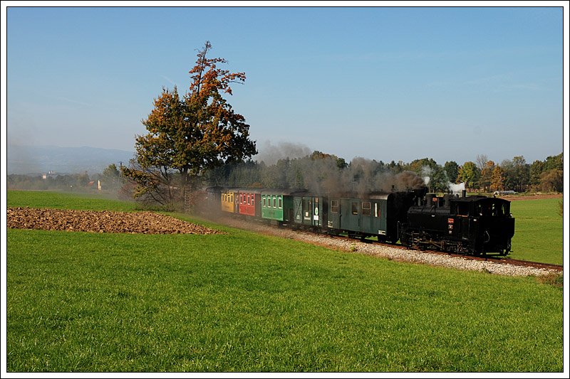 Der Stainzer Flascherlzug am 11.10.2008 bei der Fahrt von Stainz