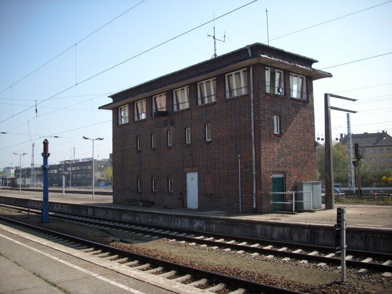 Das Stellwerk B6 am 12.April 2009 in Berlin Lichtenberg. 