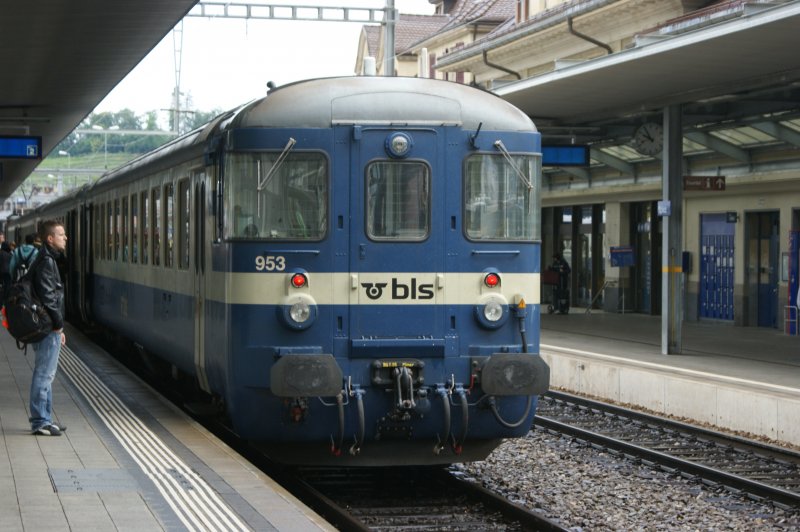 In the pouring rain in this BLS Spiez on 22.06.2009