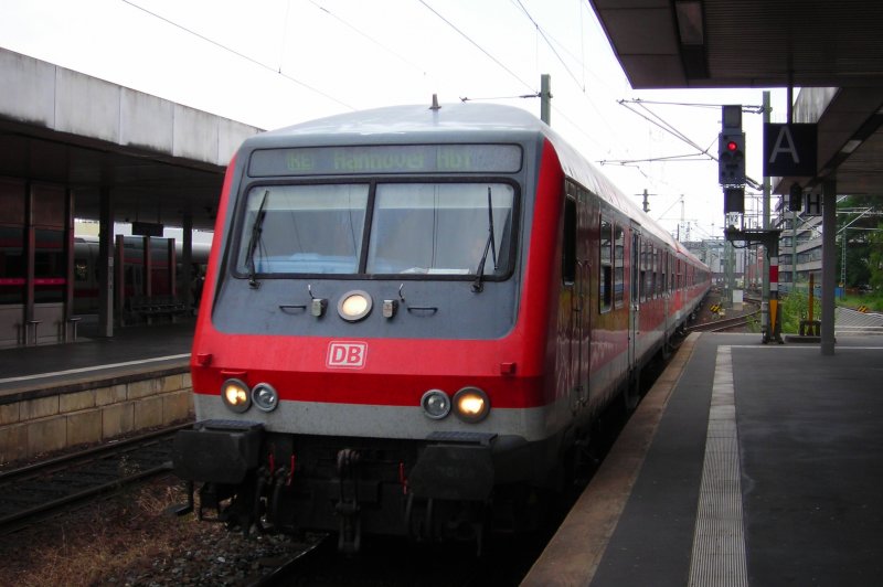 RE aus Bad harzburg bei der Einfahrt in Hannover HBF