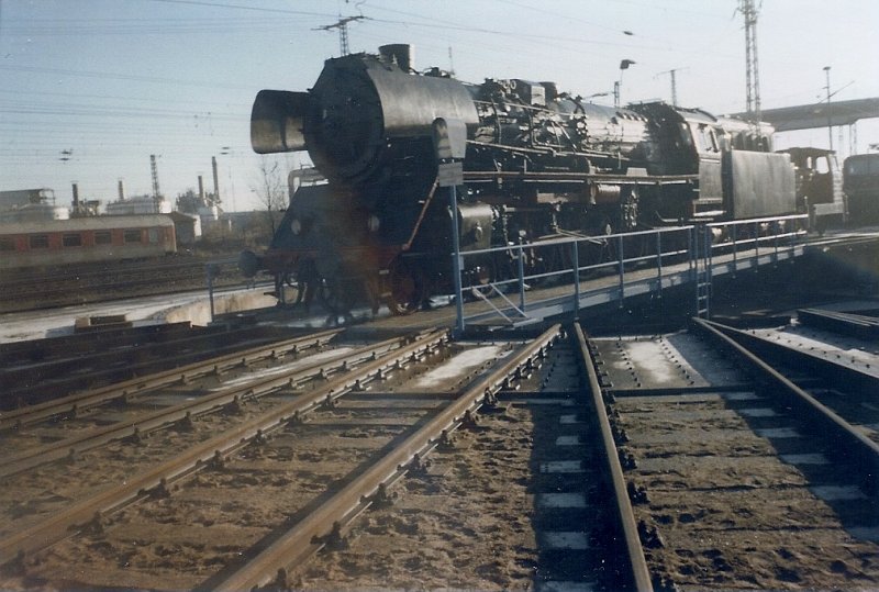 Stralsund`s letzte 03: 03 1090 im Februar 1997 auf der