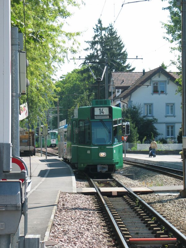 Linie 14 an der Endstation in Pratteln 