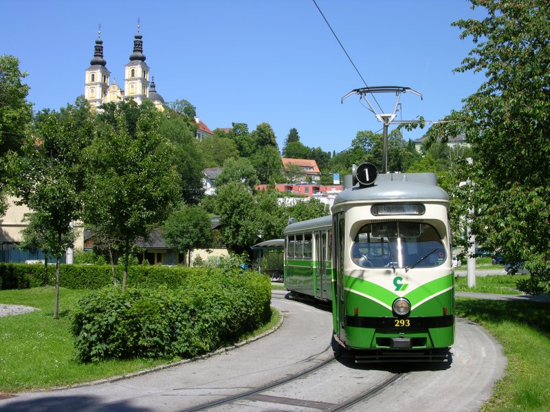 Tw 293 (ex Wien E1 4706) bei einer Sonderfahrt in