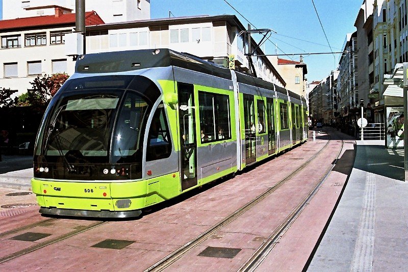 Railcar 506 at the (H) Parlamento / Legebiltzarra in the