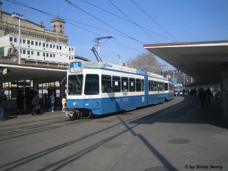 Nr. 2031 am 8.3.08 beim Bahnhofquai/HB 