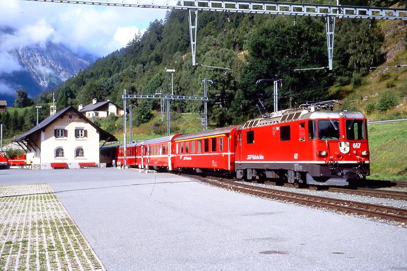 RhB - Regioexpress 1245 of Disentis to Scuol on 19/08/2008