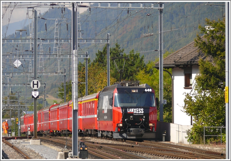 RE1128 with Ge 4 / 4 III 648 "Susch" from