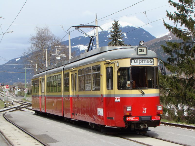 Strassenbahn in Fulpmes.09.04.2008  