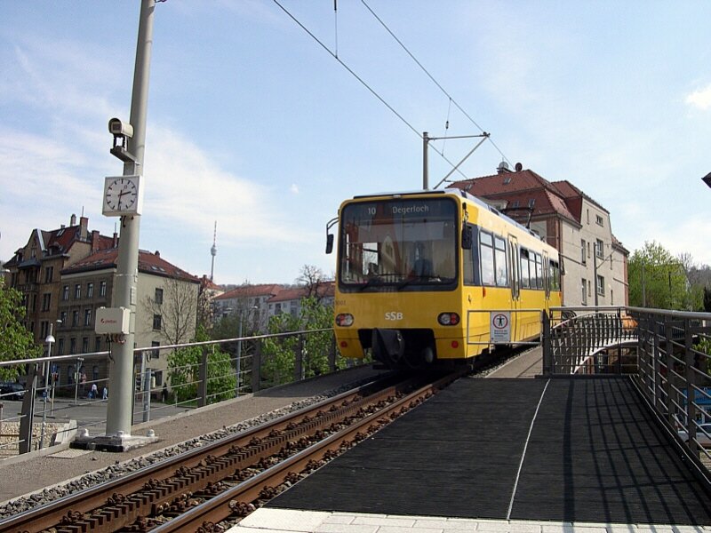 Stuttgart 2006 - The newly Marienplatz Stuttgart arrives on 23/04/2006