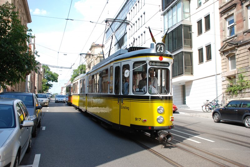 On 4 07/05/2009 and the new tram World "in Stuttgart-Bad