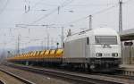 PCT 223 158 mit Abraumzug(?) in Fahrtrichtung S�den. Aufgenommen am 14.04.2012 in Eichenberg.