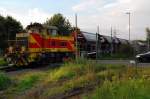 Eh 868 rangiert Sch�ttgutwagen ...  Andreas Strobel 08.09.2010
