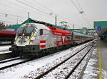 Die Bundesheer Lok bespannte heute das Zugpaar 1219/1218 Ski-Express Montafon . ...