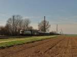 Am 08.04.2010 war die 1116 007 wieder mit dem Audizug ...