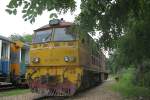 4401-4420 ADD ADD 4407 (Co'Co', de, Alsthom, Bj.1985) wendet in Nam Tok von ORD 257 auf ORD 258, 02.Nov.2005.