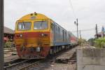 HID 4504 (Co Co , de, Hitachi, Bj.1993) f�hrt mit einem G�terzug ...