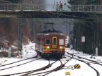Am Ende der S�drampe vom Buschtunnel f�hrt am 17.02.2010 der ...