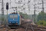 185 524-6 z.Zt. unterwegs f�r die Crossrail mit einem G�terzug ...