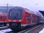 BR 440 wartet am 24.1.10 in Aalen Hbf auf die ...