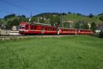 AB Appenzeller Bahnen BDe 4/4 43 befindet sich am 8.7.10 ausgangs Urn�sch.