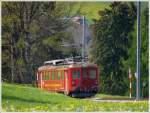 AB RHB Rorschach-Heiden-Bergbahn ABDeh 2/4 24 unterhalb von Heiden. (27.04.2010)
