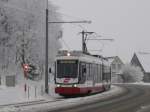 AB TB Trogenerbahn AB/TB - Triebwagen Be 4/8 35 Kurz vor der Endhaltestelle in Trogen am 10.01.2010