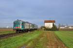 aln-668 FS ALn668 1845 + 1867 run as R4732 (Alessandria - Pavia) near Ferrera Erbognone on the 2nd of April in 2010