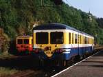 4505 mit L 6058 Dinant-Libramont auf Bahnhof Dinant am 19-5-2001. ...