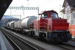 Am 841 Am 841 031-8 mit einem �bergabeg�terzug am 18.11.09 In Frauenfeld. Sch�tze mal, sie hatte Wagen im nicht elektrifizierten Bereich des �rtlichen Zuckerwerkes zugestellt oder abgeholt.