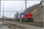 Am 843 077-9 f�hrt mit G�terlast von den Marchbahnh�fen in ...