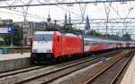 Die neue E186 121 mit IC (Rotterdam CS - Amsterdam ...