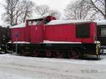 Diesellok 2 der Angelner Dampfeisenbahn am 13.02.2010 in Kappeln.  ...