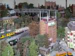 Blick �ber das Verwaltungsgeb�ude zum Dampflok-BW  ...