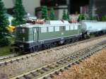 Anlagen E40 675 DB von Minitrix mit Kesselwagen, 12.05.2010. (Epoche III)