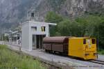 arlbergbahn Rangierlok mit Falns beim Streng in Starkenbach - zwischen Sch�nwies und Zams an der Arlbergbahn - Mitte Juli 2010 kHds