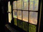 Eine Fensterscheibe vom Lokschuppen, ...  Frank Thomas 05.05.2011