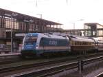 arriva-landerbahn-express-alex Alx 87019 mit BR 183 002 f�hrt am 30.03.2010 p�nktlich los von Regensburg nach M�nchen.