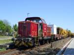 265 601-5 der A.V.G bei Bauarbeiten an der Strecke Northeim ...