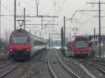 SBB + asm - Nachschuss vom Mittelperon im Bahnhof Niederbipp ...