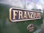 Aufschriften Der Name Lok 'Franzburg' in Brohl am 2.4.10