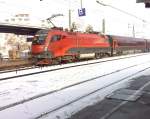 Die Railjet-Lok 1116 223 ...  Michael Wimmer 13.12.2009