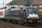 Auto- und Nachtzuge Der ES 64 U2 - 036 / 182 536-3 zieht einen AZ aus D�sseldorf durch D�sseldorf Volksgarten am 16.04.2010