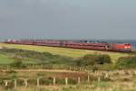 Die 218 342-2 zieht ...  Eric Otten 27.08.2011
