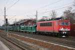 155 099-5 mit leerem ...  Ralf Baade 20.12.2011