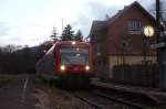 DB Regio Shuttle 650 023 mit Schwestereinheit standen am 4.12.09 ...