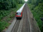 Regiozug geschoben, kurz nach Freiburg,
Mai 2010  ...