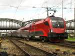 BR 1116 217 mit railjet bei der Einfahrt in Mnchen Hbf am 16.05.2009